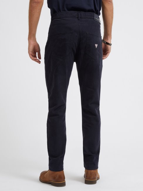 Pantalon Bleu Coupe Décontractée Guess