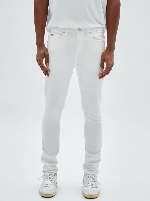 Guess Pantalon En Jean Skinny Blanc