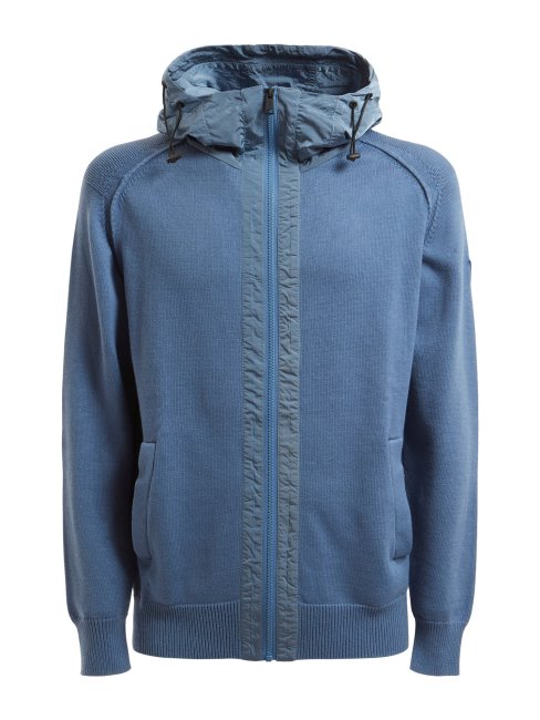 Pull à Capuche Bleu Clair Guess