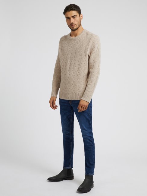 Nouveau Pantalon En Jean Bleu Coupe Skinny Guess