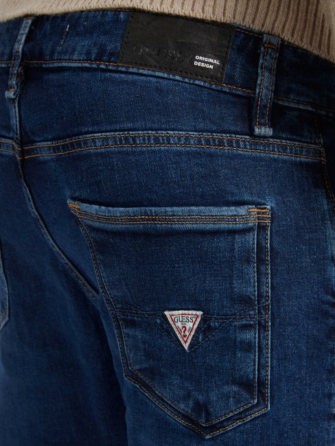 Nouveau Pantalon En Jean Bleu Coupe Skinny Guess