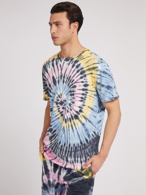 T-shirt Tie-dye Motif Guess Multicolore