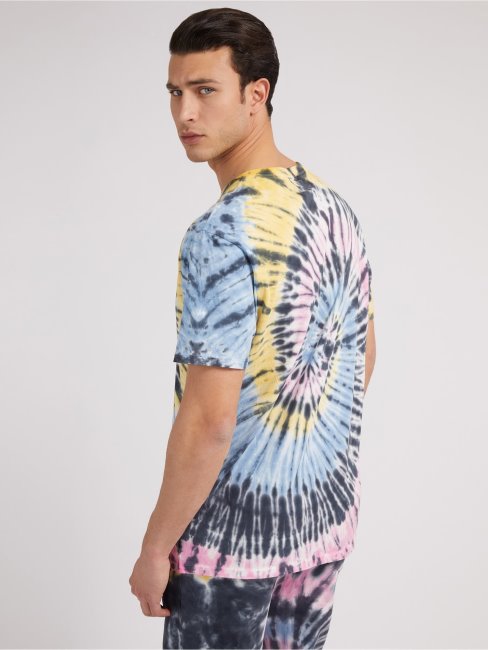 T-shirt Tie-dye Motif Guess Multicolore