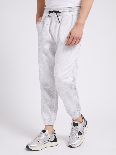 Pantalon Jogger Effet Usé Blanc Guess