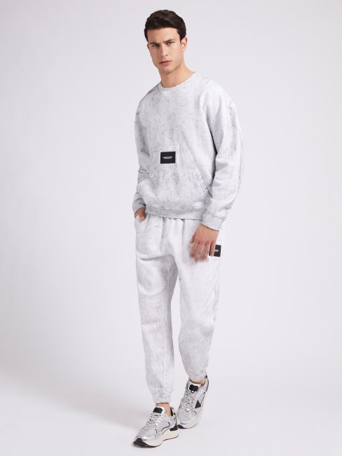 Pantalon Jogger Effet Usé Blanc Guess
