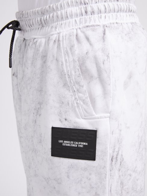 Pantalon Jogger Effet Usé Blanc Guess