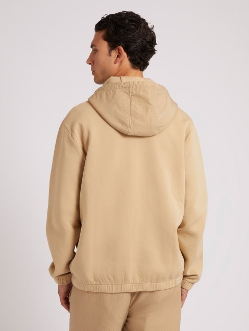 Sweat Patch Devant Guess Beige