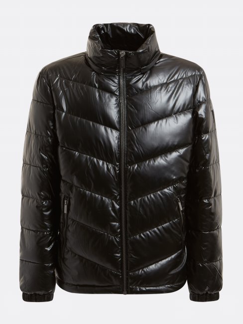 Doudoune Guess Noir Avec Capuche