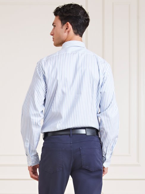 Guess Marciano Chemise Rayée Bleu Clair