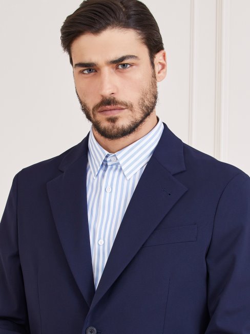 Guess Marciano Chemise Rayée Bleu Clair