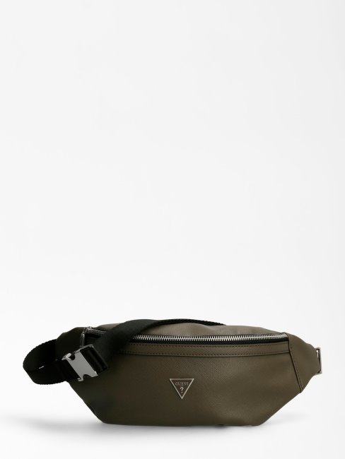 Sac Bananes Certosa Saffiano Gris Guess