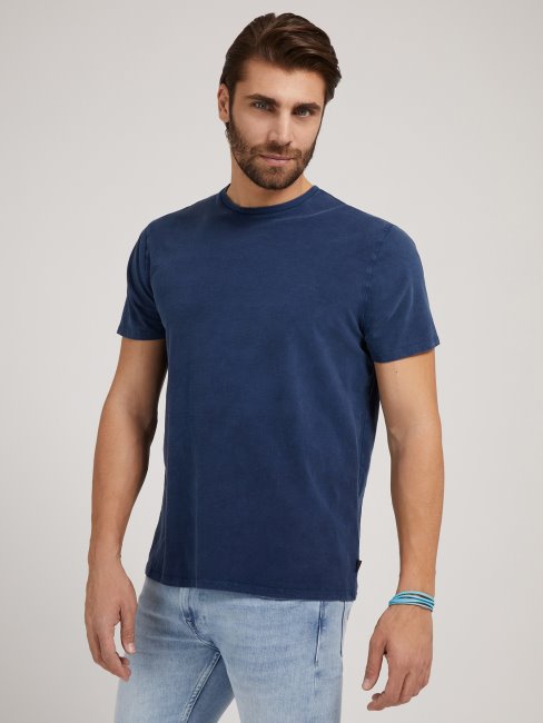 T-shirt Blanc Multi Col Rond Guess