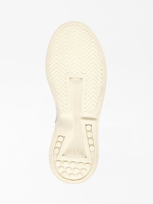 Chaussures De Course En Cuir Bassano Guess Blanc