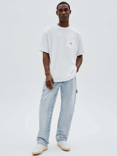 Pantalon Denim Cargo Bleu Guess