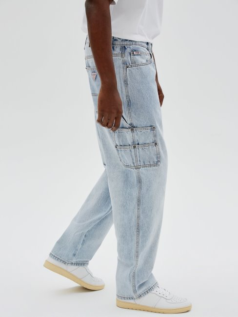 Pantalon Denim Cargo Bleu Guess