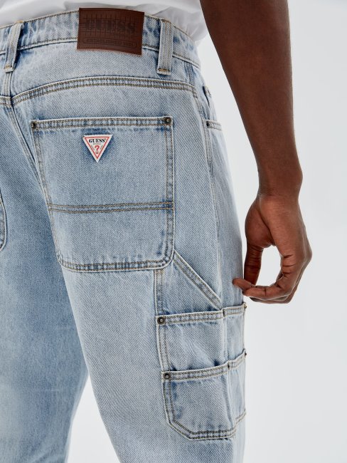 Pantalon Denim Cargo Bleu Guess