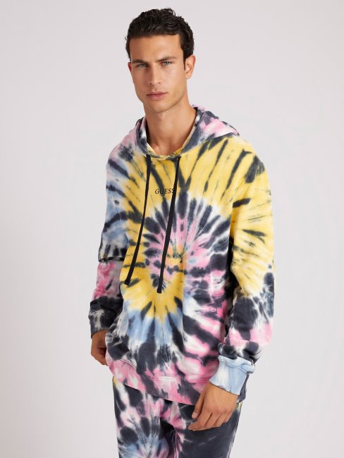 Sweat Motif Tie And Dye Multicolore Guess