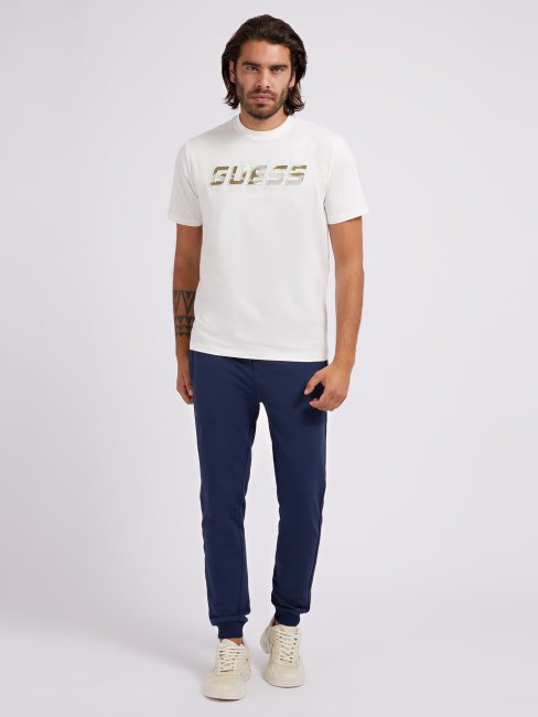 Tee Shirt Guess New Front Logo Blanc Tendance