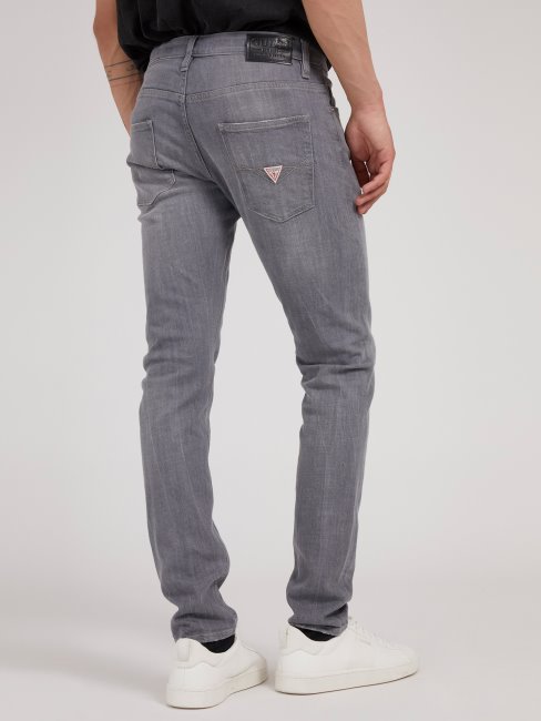 Pantalon Denim Coupé Super Skinny Gris Guess