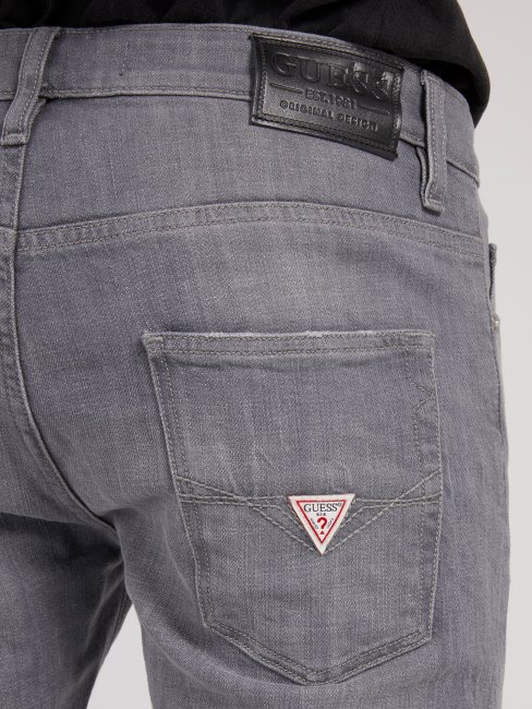 Pantalon Denim Coupé Super Skinny Gris Guess