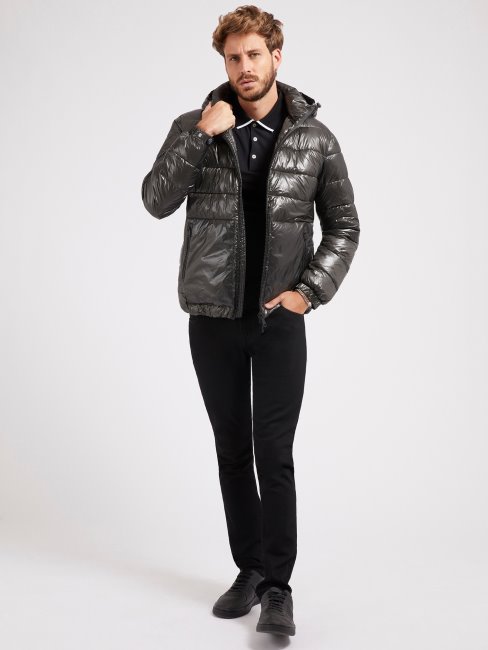 Doudoune Regular Fit Gris Guess