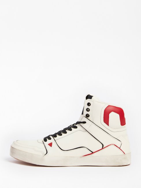 Guess Baskets Montantses Spéciales Lodi Blanc