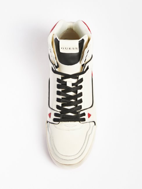 Guess Baskets Montantses Spéciales Lodi Blanc