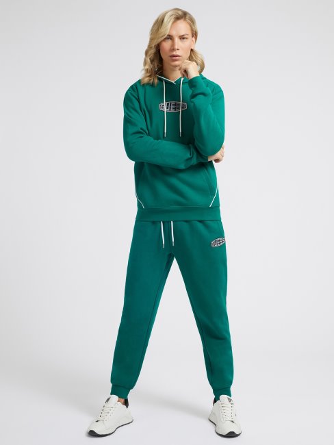 Sweat Vert Guess à Logo Sur Le Devant