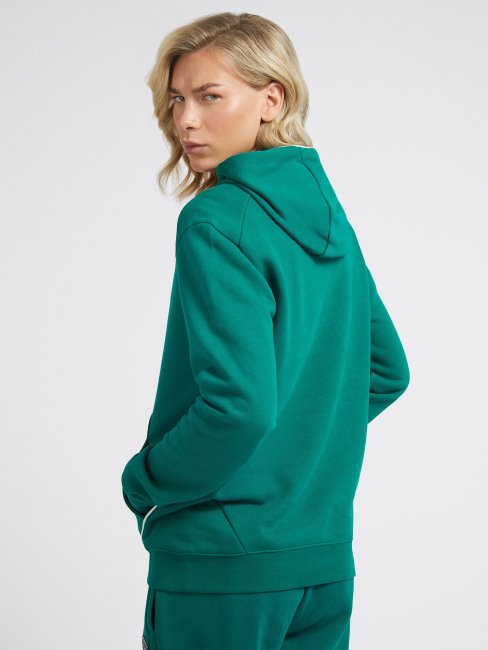 Sweat Vert Guess à Logo Sur Le Devant