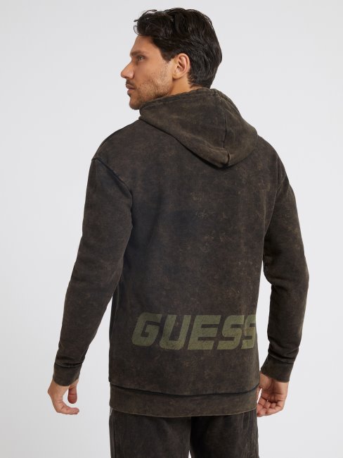 Sweat Guess Vert Effet Délavé