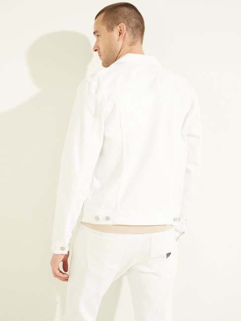 Veste En Jean Coupe Regular Blanc Guess