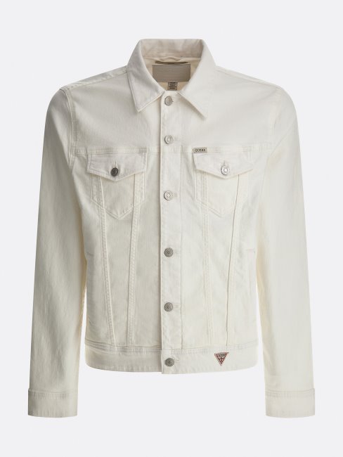 Veste En Jean Coupe Regular Blanc Guess