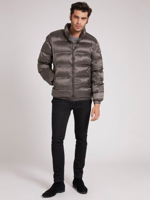 Doudoune Matelassée Col Montant Guess Vert