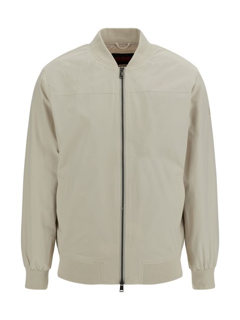 Blouson Aviateur Gris Coupe Décontractée Guess