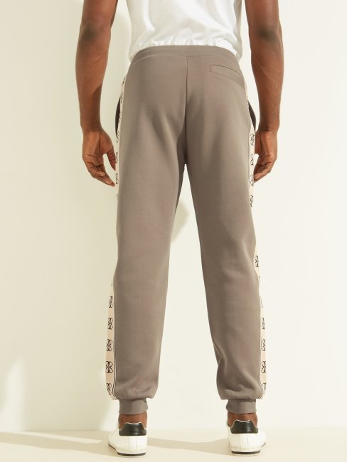 Guess Pantalon De Jogging à Bande Logo 4g Marron