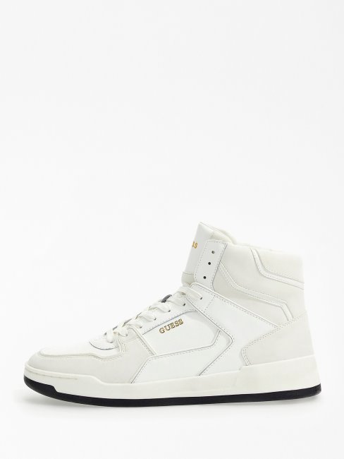 Sacs Montants Vicenza En Cuir Blanc Guess