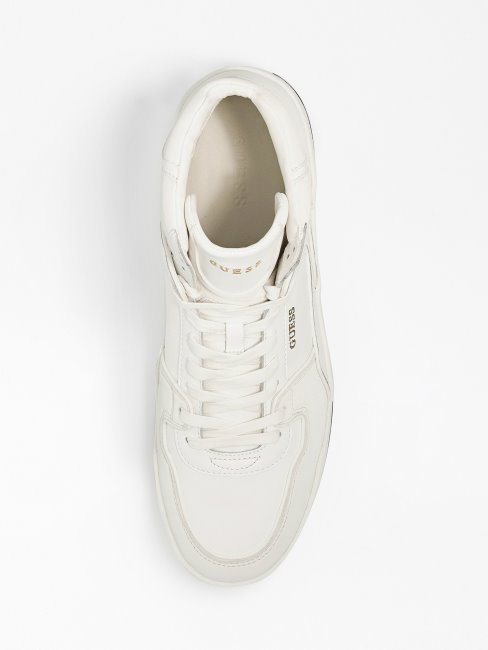 Sacs Montants Vicenza En Cuir Blanc Guess
