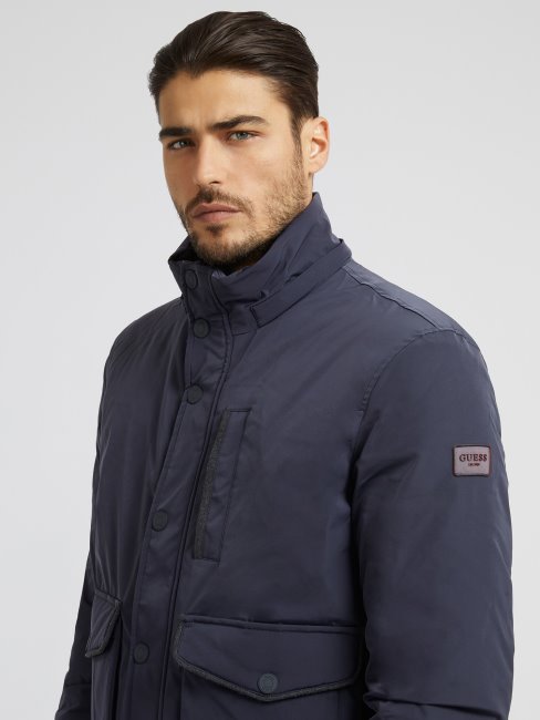 Guess Doudoune En Couette Véritable Gris