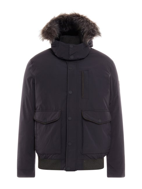 Guess Doudoune En Couette Véritable Gris