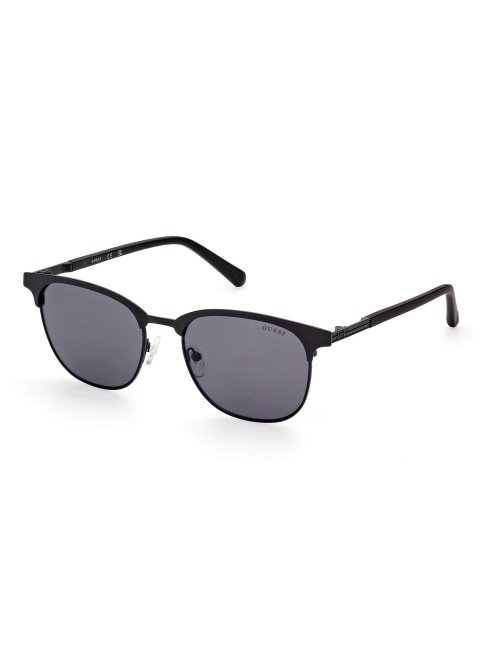 Modèle De Lunettes De Soleil Browline Noir Guess