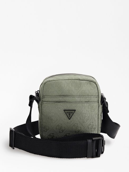 Vezzola Sac à Bandoulière En Nylon Vert Guess