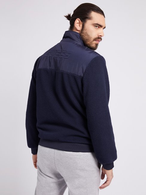 Veste Sherpa Guess Bleu