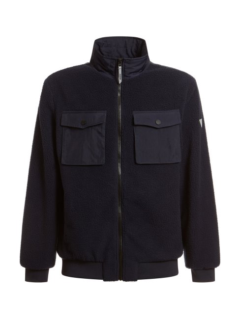 Veste Sherpa Guess Bleu
