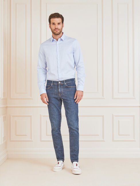 Pantalon Denim Coupe Slim Marciano Bleu Clair