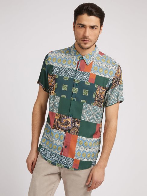 Chemise Imprimée Motif Guess All Over Multicolore