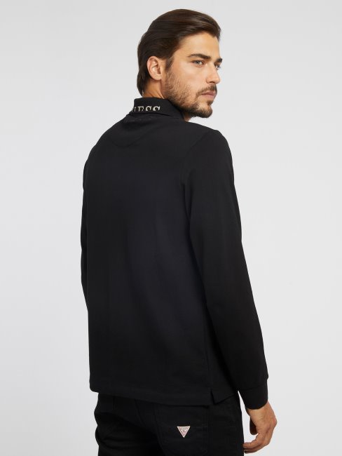 Polo Manches Longues Guess Noir
