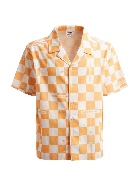 Chemise Blanche Multi Carreaux Guess