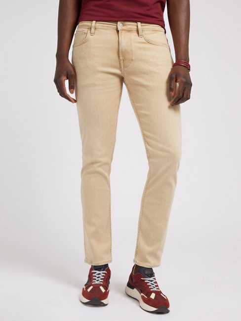 Pantalon Denim Beige Slim Fit Guess