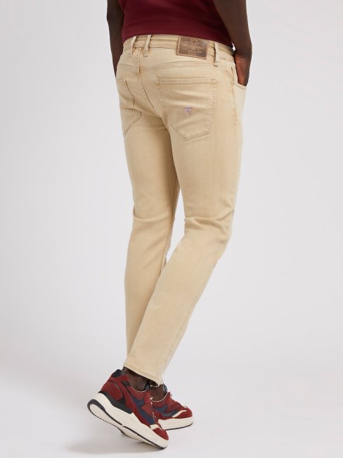 Pantalon Denim Beige Slim Fit Guess