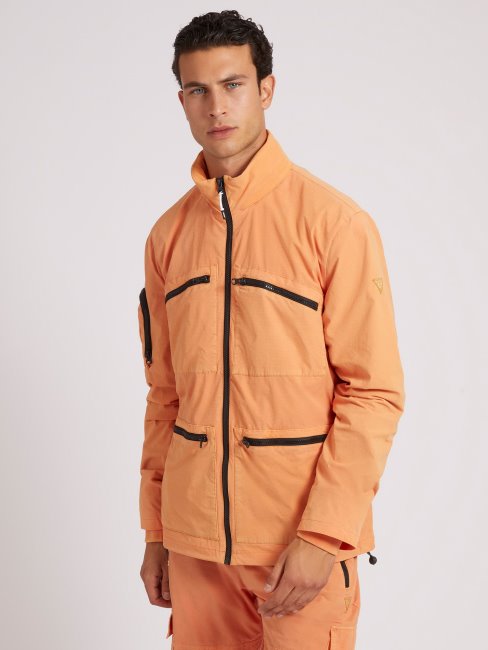 Coupe-vent Orange Poches Avant Guess